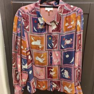 Sezane astrology blouse